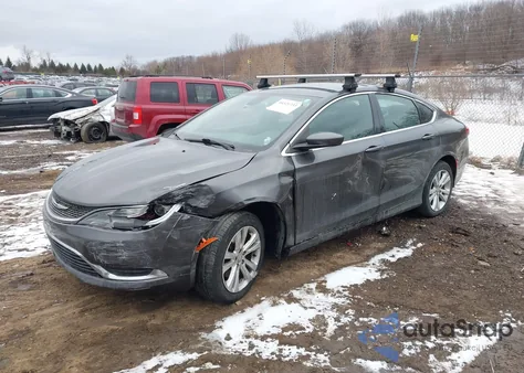 2015 Chrysler 200 Limited z USA, uszkodzony, nr VIN 1C3CCCAB4FN716793